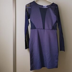 Elegant Black Long Sleeve Dress